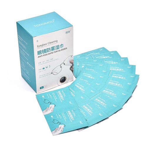 Glasses Cleaning Anti-fog Wet Wipes Disposable Glasses Cloth Portable Wipe Mobile Phone Screen Lens Lens Boxed Wholesale