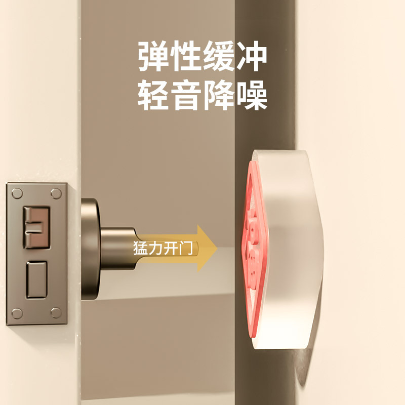 新年のお守り衝突防止パッド 厚手PVCソフトゲル ドアステッカー 衝突防止 冷蔵庫ドア後部ハンドル 壁ステッカー クッションパッド|undefined