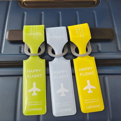 卸売りストラップ紛失防止ラベル識別看板飛行機搭乗吊り札旅行スーツケースpvc荷物札