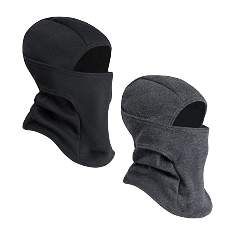 Winter fleece-lined ski mask outdoor riding warm headgear fleece scarf windproof cold mask conjoined hat