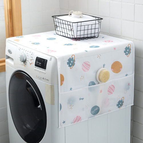 Wholesale refrigerator dust cover can be stored hanging bag single and double door storage bag household washing machine cover waterproof and oil-proof