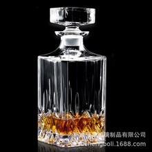 透明水晶玻璃洋酒瓶带盖密封酒樽储酒器酒具家用个性威士忌酒瓶子