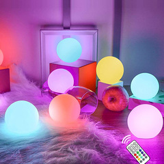 Led発光ボールライト3d月屋外浮遊ボールビーチプール球形舞台ショー子供玩具ランプ