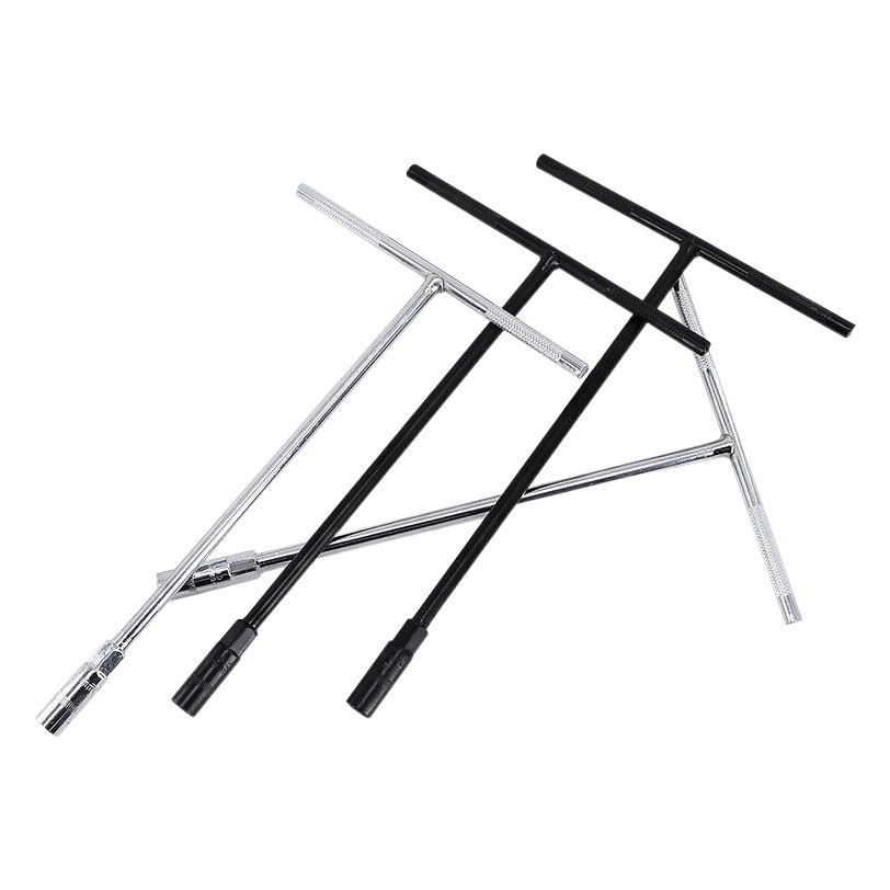 8mm-19mm T-placa mano en forma de T llave métrica llave de zócalo herramienta de reparación de la motocicleta