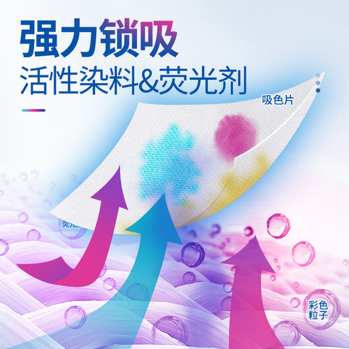 Xiangfu Anti-Color Cross-Color Laundry Mother Tablets 40 Pieces Anti-Dye Cross-Color Mixing Washing Protective Clothes Color Absorbing Tablets Home Decoration Manufacturer Wholesale