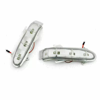 Suitable for Mercedes-Benz S-Class Cl-Class W215 W220 Modified Reversing Mirror Led Turn Signal Daytime Running Light Direction Warning Light (Dönmə işıqları) - white-pair