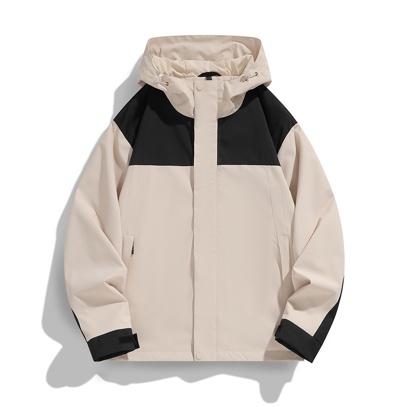 Chaqueta de asalto para hombres y mujeres chaqueta de primavera a prueba de viento impermeable chaqueta de color combinado chaqueta hombre al aire libre ropa de montaña de pareja MD9777