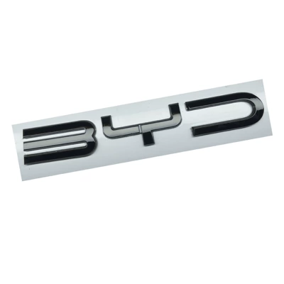 Suitable for BYD overseas vehicle emblems: ATTO3 rear emblem blackened, SEAL rear emblem, front emblem, and Yuan Plus badge (Car logo) - glossy-black-coating-byd-front-emblem-23-24-model-overseas-seal
