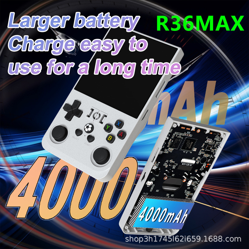 クロスボーダー R36S MAX オープンソースハンドヘルドゲームコンソール 4.0inch 大画面 HD 大画面機ポータブルレトロ PSP ゲームコンソール|undefined