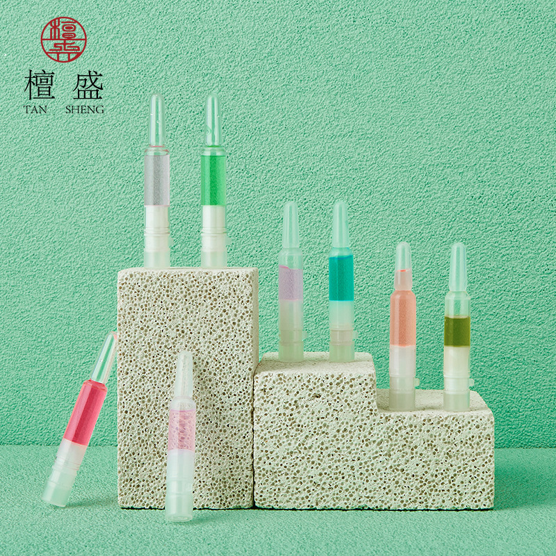 现货2/3ml新款pp水粉双仓瓶 精华petg小样瓶 冻干粉瓶水粉合一瓶