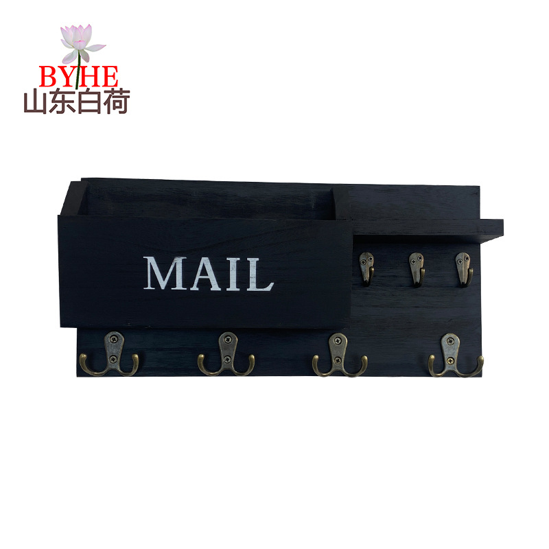 Amazon sala de estar colgante de madera pared colgante de pared estante de almacenamiento colgante de llaves de puerta de entrada marco de madera