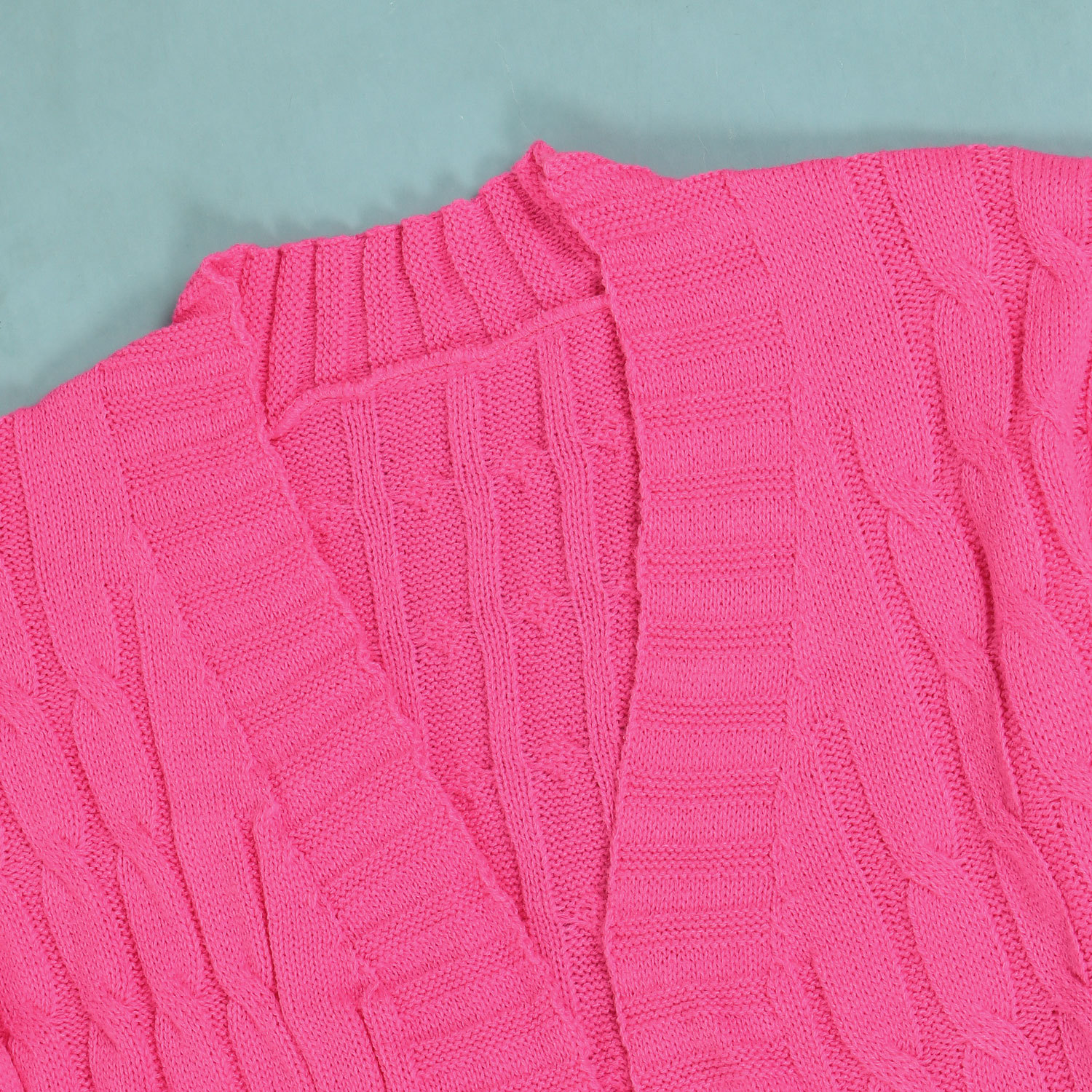 Damen Strickjacke Lang Aus Grobstrick In Unifarben Wintermantel_voghion.com