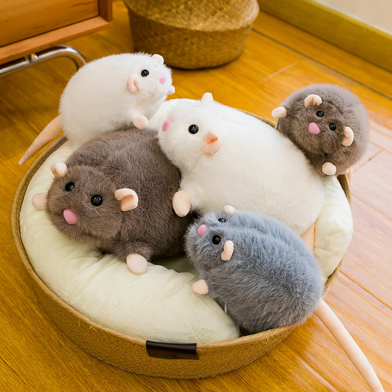 Xiaohongshu's Popular Plush Toy, a Realistic Mouse Doll, Is a Gift for Girlfriend and a Decorative Piece for the Living Room