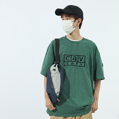 新款胸包港風機車拼色騎行包百搭手機腰包大容量男女款單肩斜跨包