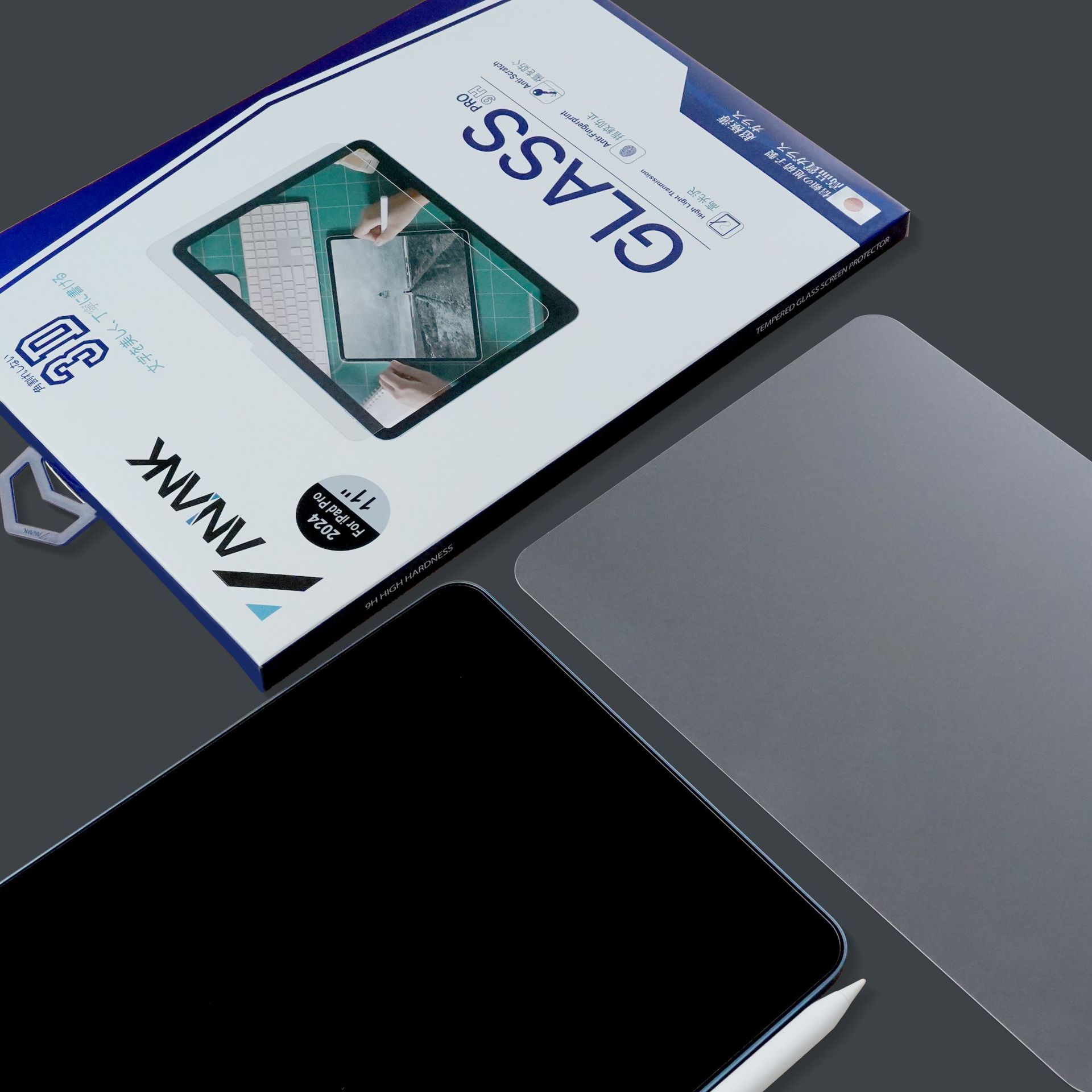 Aplicable para iPad Pro2024 película de endurecimiento plana iPad Air HD polirido ANANK película de protección antes de escribir