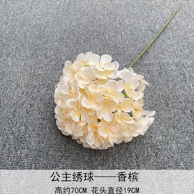 Nuevo en 2025, Decoración de Flores de Hortensia Individual en Forma de Piruleta, Recomendado para Decoración de Salones de Boda, Hoteles y Hogares, Diseño de Arreglos Florales, Decoración Suave