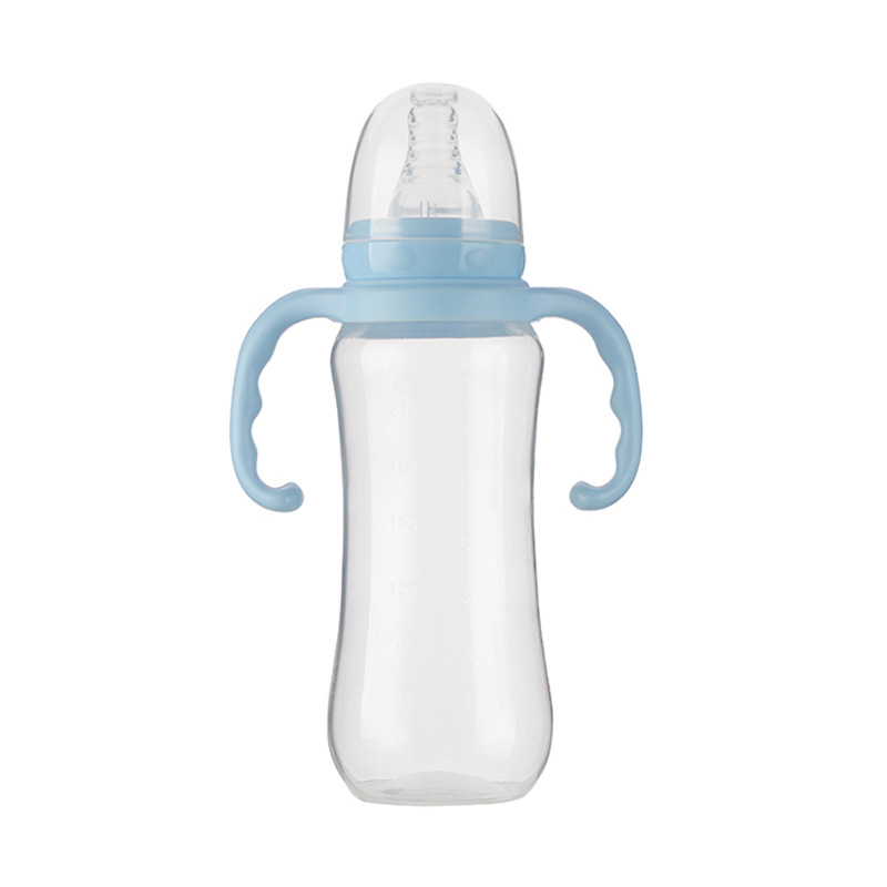 标口径新生儿PP塑料奶瓶手柄防摔防呛防胀气宝宝婴儿护理小奶瓶详情2