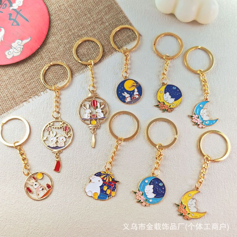 中秋節キーホルダーペンダント翡翠ウサギ月餅祝福バッグペンダントギフト親友ギフトホリデーギフト|undefined