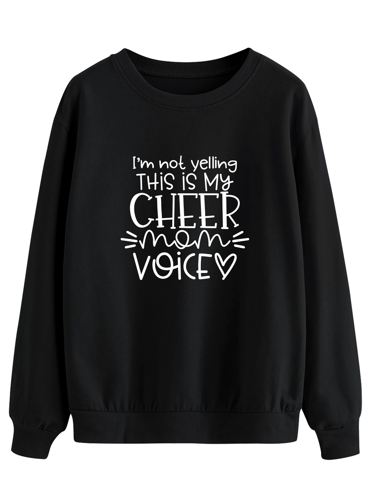 [定-制大码卫衣 I'm Not Yelling This Is My Cheer Mom Voice]
