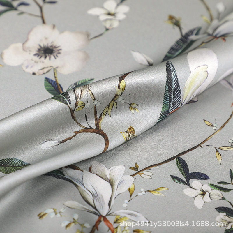 Silk elastic summer cloth
