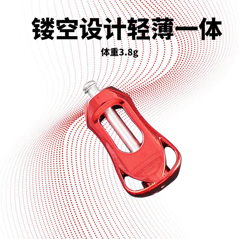 Dawa Bola de agarre hueco Luya accesorios de artes de pesca modificado ultraligero Bola de agarre transparente ligero pequeño carrete de pesca agarre