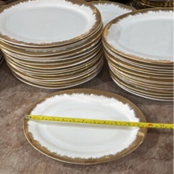 Ceramics Plates Hot-Selling Electroplated Mixed Ceramic Gold Ceramic Tableware Hotel and Home Use Plates Ceramics Plates Hot-Selling Electroplated Mixed Ceramic Gold Ceramic Tableware Hotel and Home Use Plates