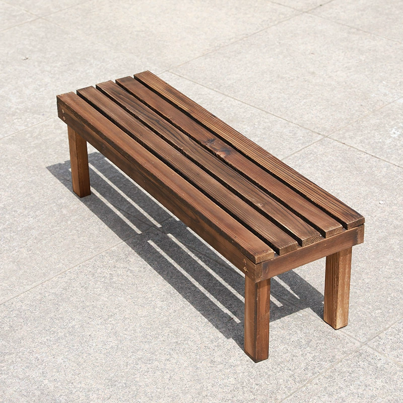 Длинная скамейка, подставка для цветов, антикоррозийная древесина, водонепроницаемая, деревянная, однослойная, для суккулентов, однослойная, напольная, для хранения на открытом воздухе, на балконе, на открытом воздухе