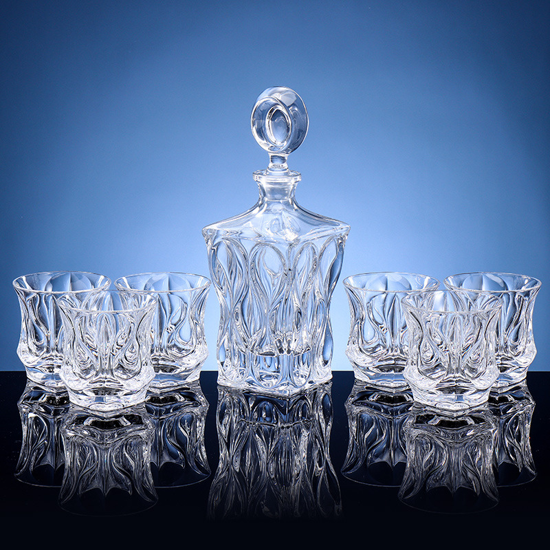Importación checa de Bohemia BOHEMIA cristal copas de vino extranjero dibujado línea dorada taza de whisky conjunto de vinos image 1