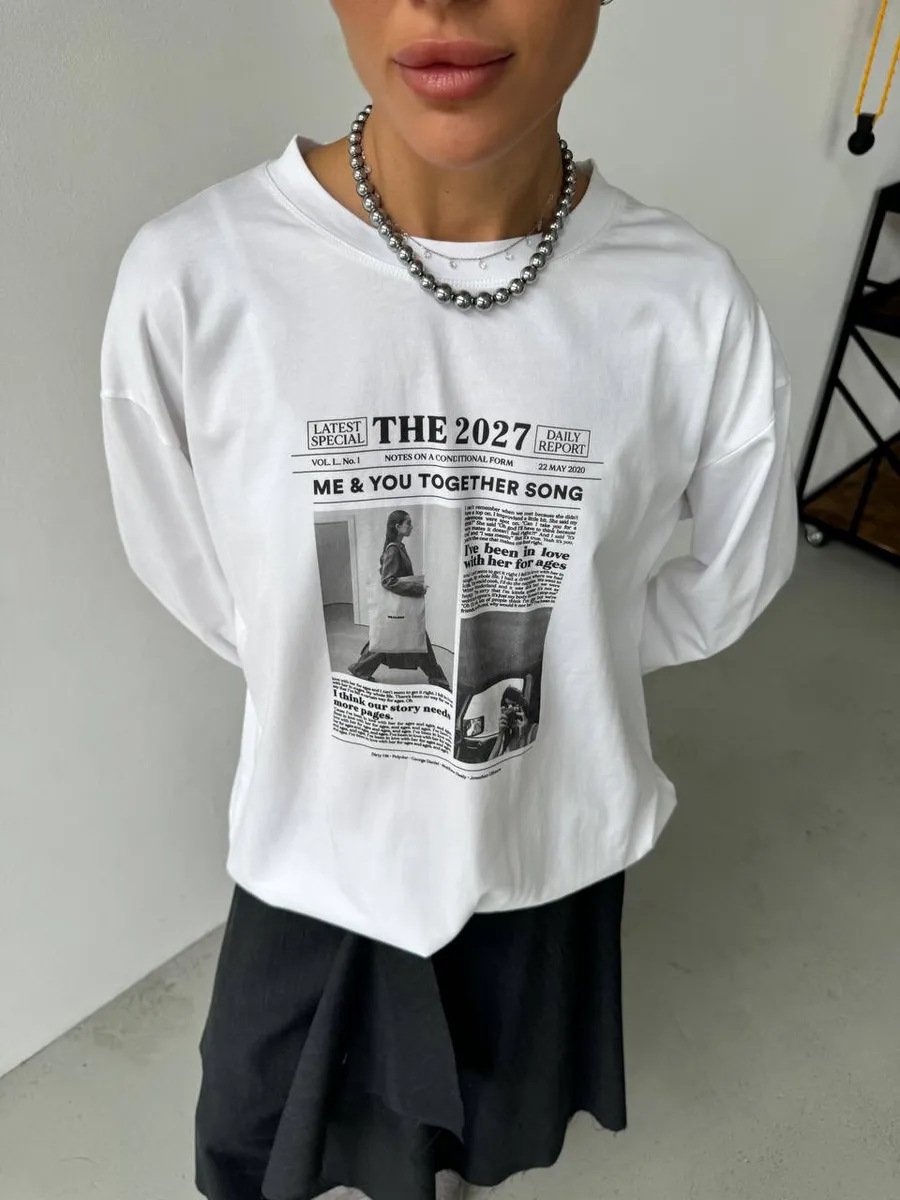 100% Cotton Long-Sleeved T-Shirt Summer New Trendyy Niche Chic Lazy Style Retro Stylish Commuter Tops for Women