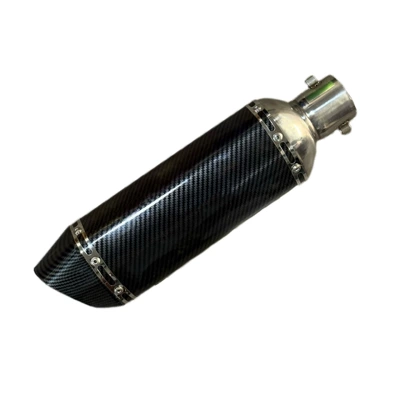 Universal 51mm Small Hexagon Scorpio – Motorcycle exhaust pipe - carbon-fiber