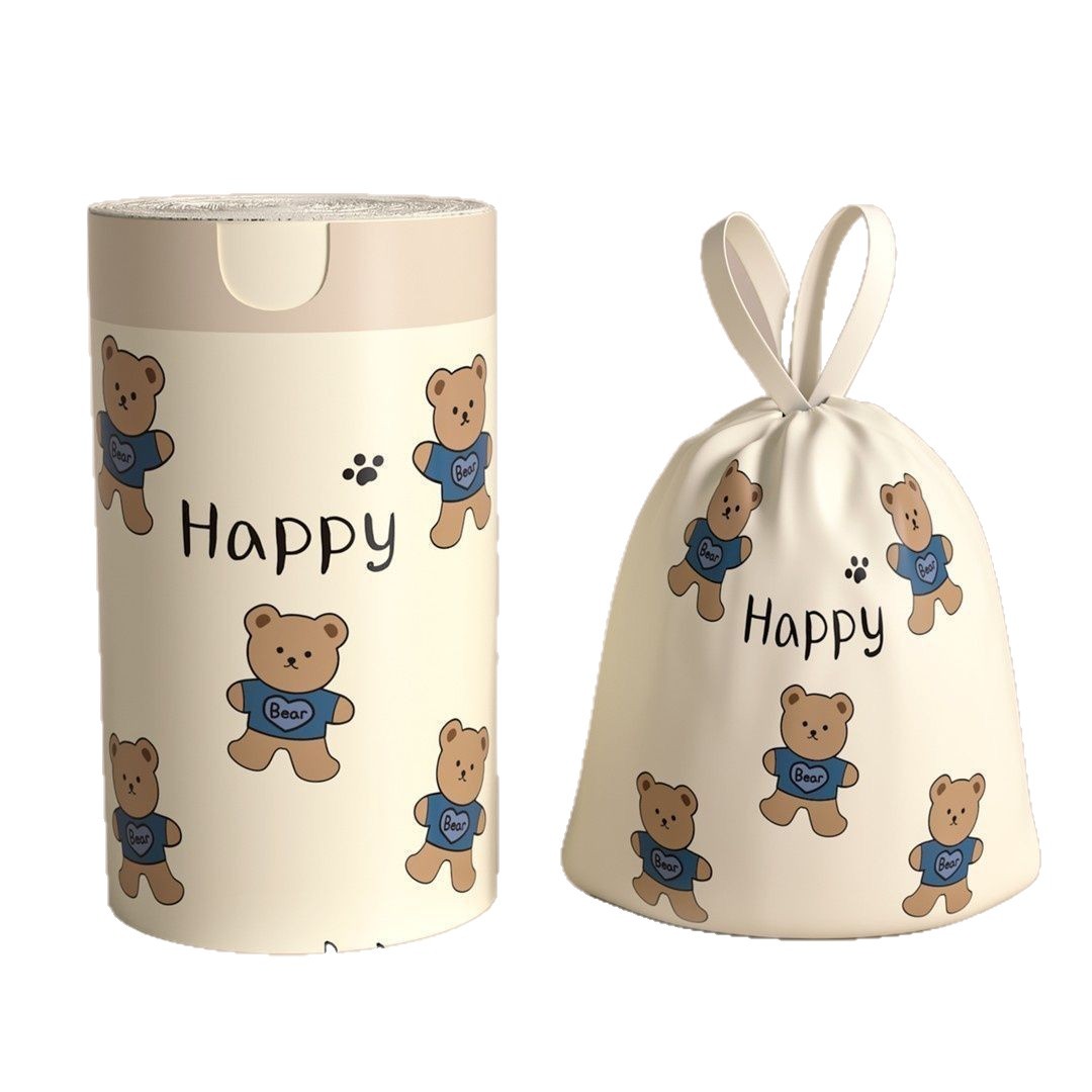 Bolsas de basura domésticas con cordón, gruesas y de gran capacidad