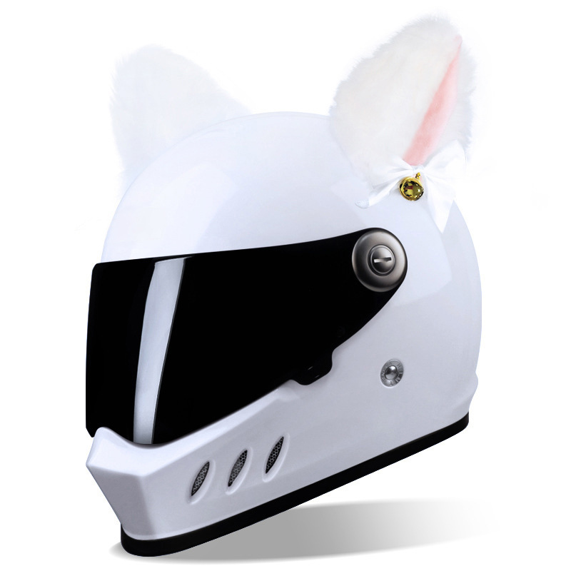 밝은 흰색 (검은 거울) + 흰색 벨 귀