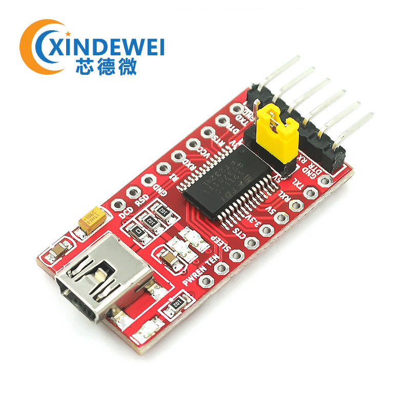 USB转TTL 支持3.3V 5V FT232RL模块专用 下载线 mini接口 下载线