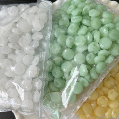 優朵STUDIO 古風紐扣仿玉石女旗袍連衣裙扣針織開衫毛衣鈕扣白色