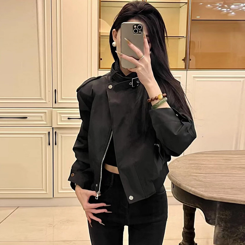 Trendy Short Baseball Jacket for Women, Spring New Style, Petite Casual Popular Jacket with a High-End Feel