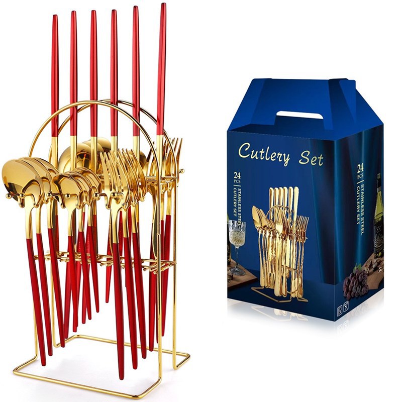 레드 골드 24 피스 세트 아이언 프레임