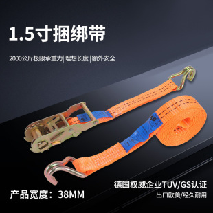 Customized 1.5-Inch 2-Ton Polyester Steel Double D-Ring Cargo Securing Strap for Truck Transport