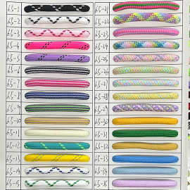 批发涤纶6.5毫米绳子彩色编织服装辅料尼龙圆抽绳帐篷捆绑晾衣