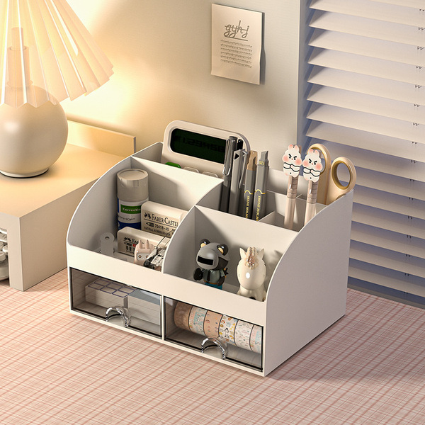 Plastic universal table double-layer storage box