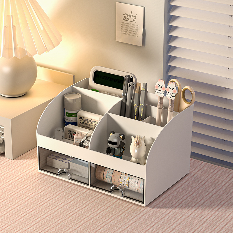Plastic universal table double-layer storage box