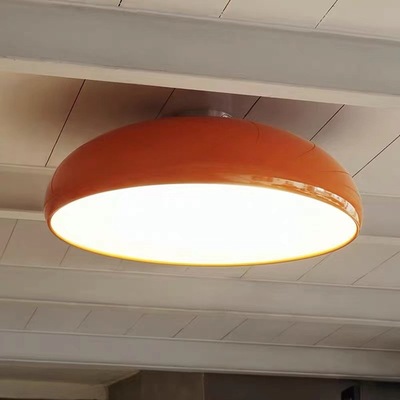 跨境北欧卧室吸顶灯现代简约风格创意个性大气意大利时尚橙色灯具