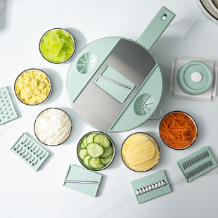 Amazon hot-selling vegetable cutter stainless steel multi-function dicing slicer household kitchen grater