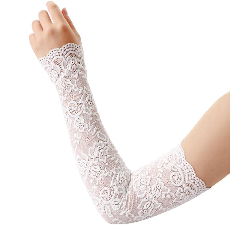 2025 New Cross-Border Dropshipping Women's Lace Arm Sleeves, Wedding Dress Sleeves with Floral Long Design, Cross-Border Dropshipping