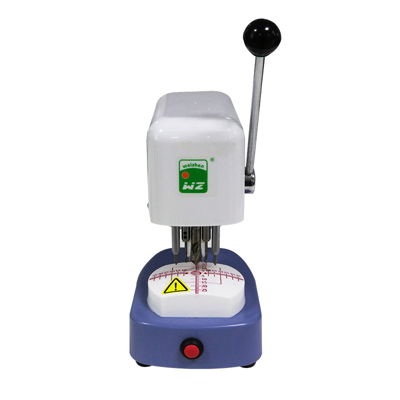 Máquina perforadora de plantillas de lentes para gafas de WS-JP181 Weizhen, máquina perforadora de tres ojos, equipo de procesamiento de gafas, máquina para fabricar moldes