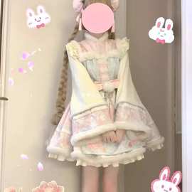 七月樱【椿雪绒绒】洛丽塔正版原创lolita连衣裙新年战袍国风公主