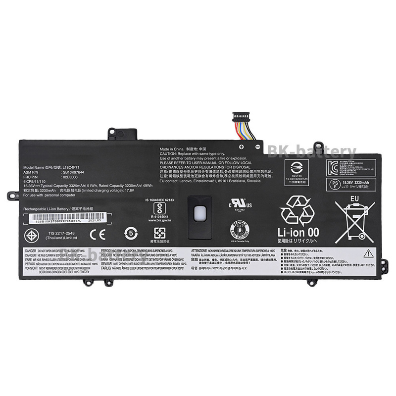Applicable to Lenovo X1 Carbon 2019 2020 L18C4P71 L18M4P72 laptop battery