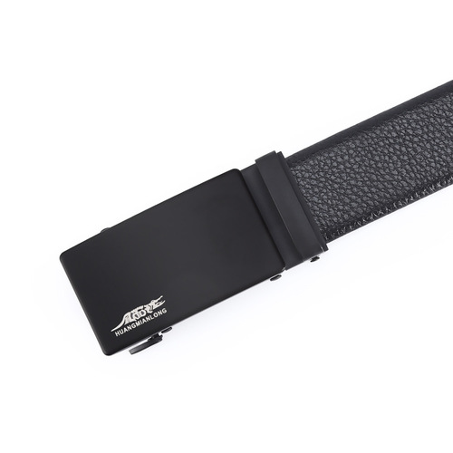 Men's Belt Wholesale Business Casual Automatic Clasp Lychee Pattern Belt Gift Box Set Belt For Pants With Laser Logo