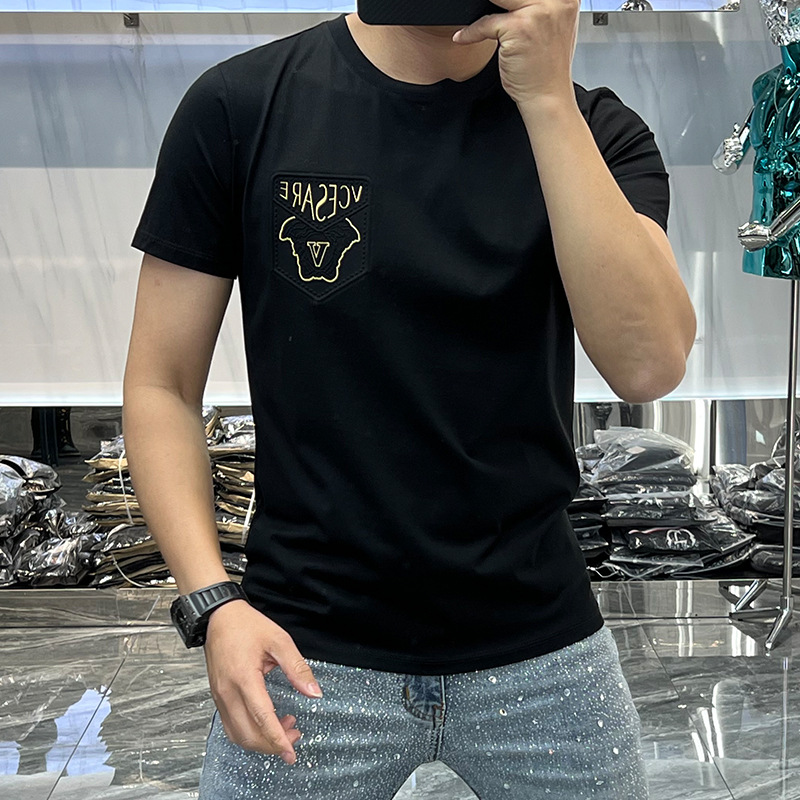C302 뉴 쉴드 챕터 v 반팔 블랙
