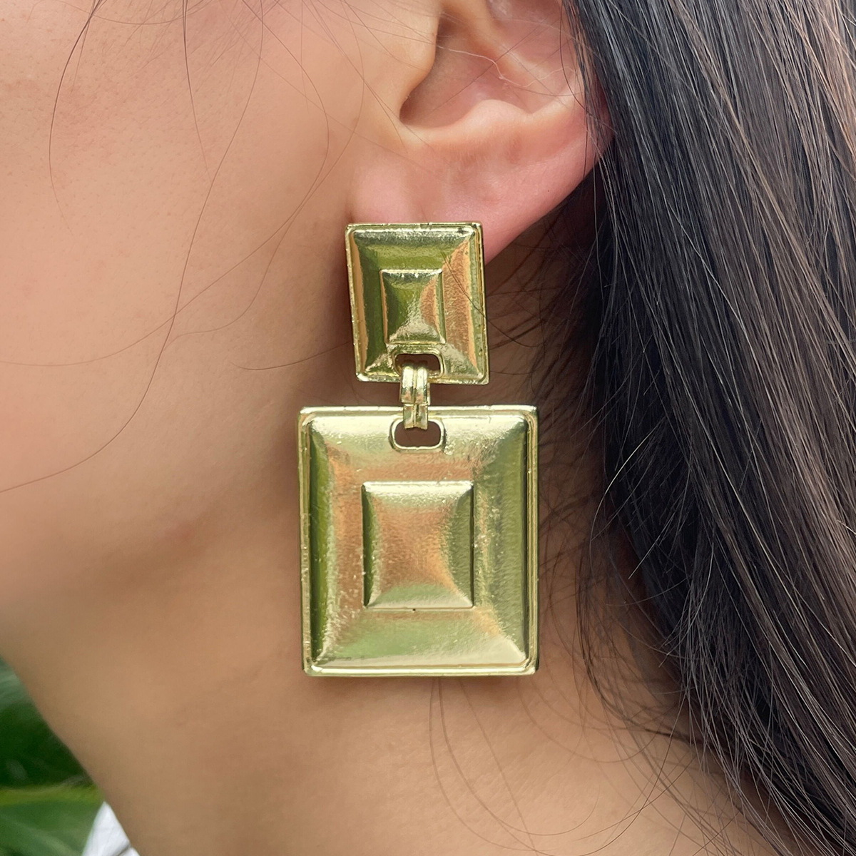 Fashion Geometric Alloy Plating Drop Earrings display picture 3