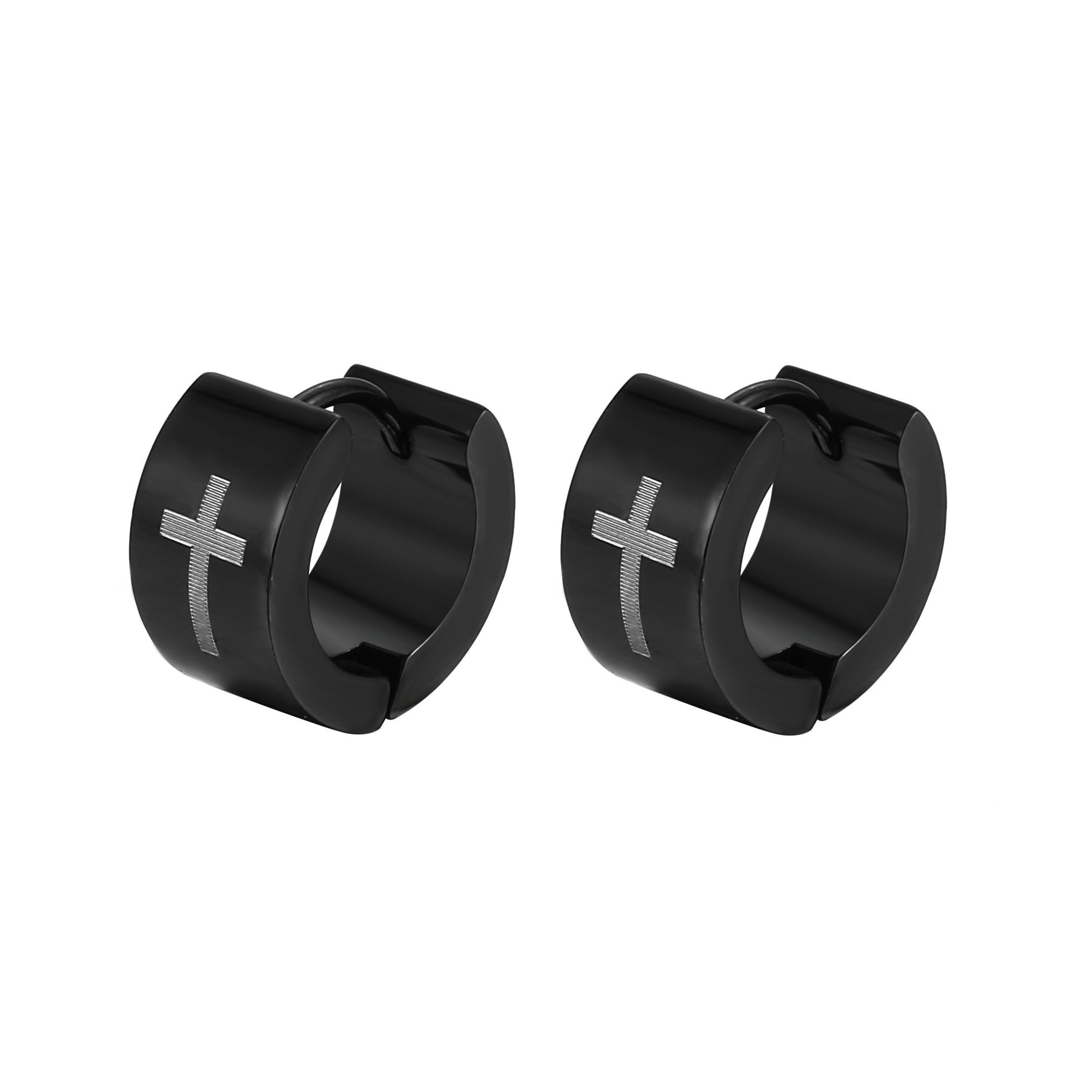 Titanium stalen oorringen voor dames en heren mode sieraden_voghion.com